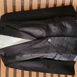 Victor Alfaro Black Satin Blazer